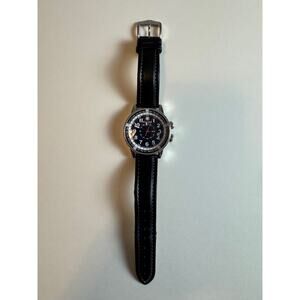 Wenger Swiss 7473X/T Mens Calendar Watch Stainless Steel 100M Rare